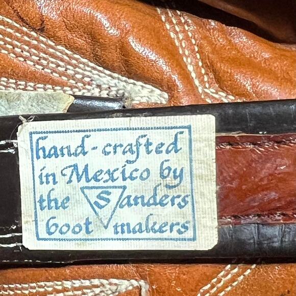 Super rare 50s brown and black cowboy boots - Picture 3 of 4